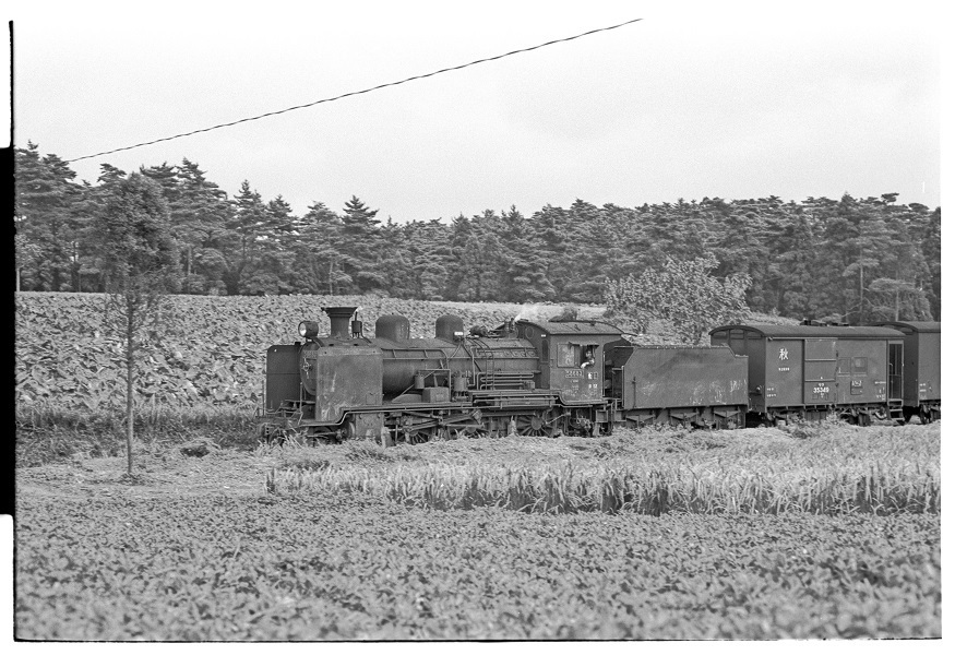 C57-C58の重連逆走回送 昭和43年9月22日総武本線撮影日記(2): 上